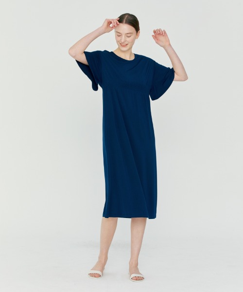 모달 스마킹 포인트 루즈핏 드레스 SD4021