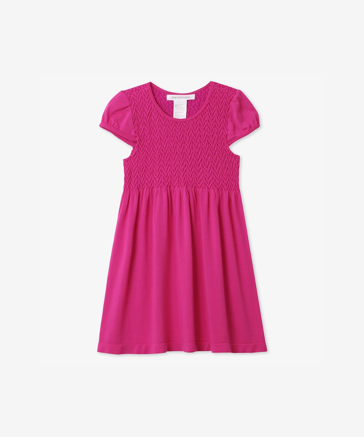 NEW 키즈 기본스마킹 2-3세 캡슬리브 드레스 SD4201